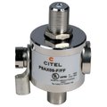 Citel Outdoor RF Protector, Dc-3.5 Ghz, Dc Pass, 25W, Imax 20Ka, Female-Female F Connector P8AX09-F/FF